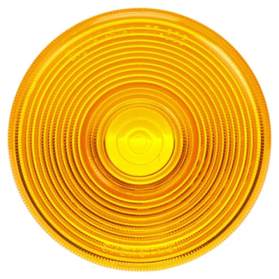 Image of Signal-Stat, Circular, Yellow, Polycarbonate, Replacement Lens, Snap-Fit from Signal-Stat. Part number: TLT-SS8936A-S