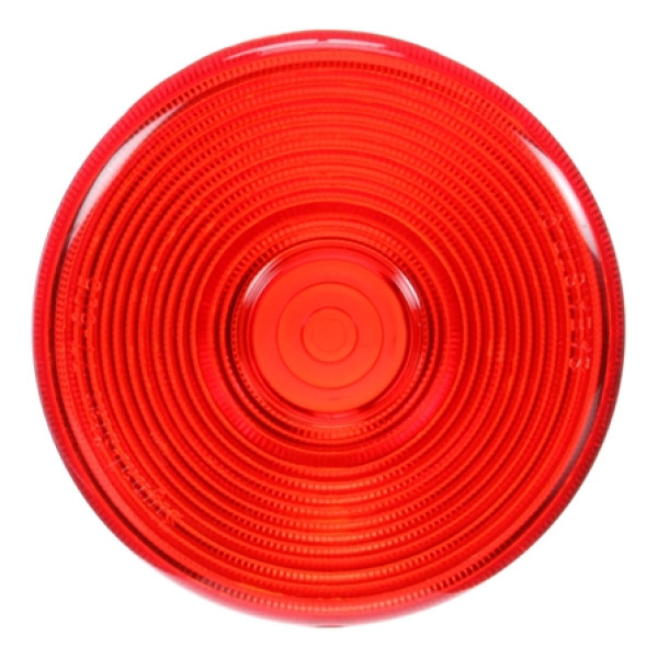 Image of Signal-Stat, Circular, Red, Polycarbonate, Replacement Lens, Snap-Fit from Signal-Stat. Part number: TLT-SS8936-S