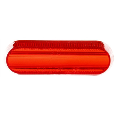 Image of Signal-Stat, Oval, Red, Acrylic, Replacement Lens, Snap-Fit from Signal-Stat. Part number: TLT-SS8937-S