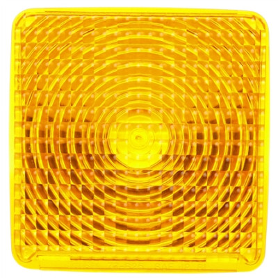 Image of Signal-Stat, Square, Yellow, Acrylic, Replacement Lens, Snap-Fit from Signal-Stat. Part number: TLT-SS8938A-S