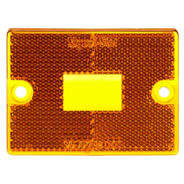 Image of Signal-Stat, Rectangular, Yellow, Acrylic, Replacement Lens, 2 Screw from Signal-Stat. Part number: TLT-SS8947A-S