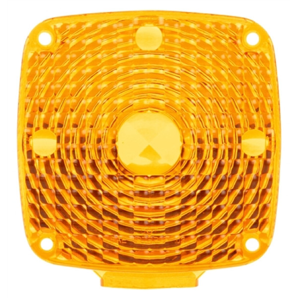 Image of Signal-Stat, Square, Yellow, Acrylic, Replacement Lens, 4 Screw from Signal-Stat. Part number: TLT-SS8960A-S