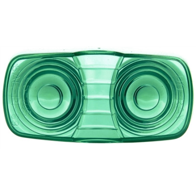 Image of Signal-Stat, Oval, Green, Acrylic, Replacement Lens, Snap-Fit from Signal-Stat. Part number: TLT-SS9007G-S