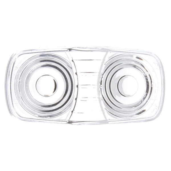 Image of Signal-Stat, Oval, Clear, Acrylic, Replacement Lens, Snap-Fit from Signal-Stat. Part number: TLT-SS9007W-S