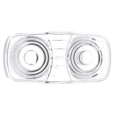 Image of Signal-Stat, Oval, Clear, Acrylic, Replacement Lens, Snap-Fit from Signal-Stat. Part number: TLT-SS9007W-S