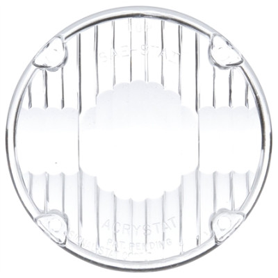 Image of Signal-Stat, Circular, Clear, Acrylic, Replacement Lens, 4 Screw from Signal-Stat. Part number: TLT-SS9015W-S