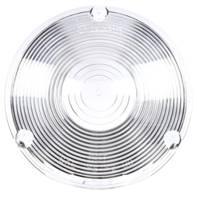 Image of Signal-Stat, Circular, Clear, Acrylic, Replacement Lens, 3 Screw from Signal-Stat. Part number: TLT-SS9016W-S