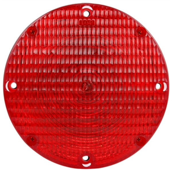 Image of Bus, Incan., Red, Round, 1 Bulb, S/T/T, Hardwired, Stripped, 12V from Trucklite. Part number: TLT-90327R4