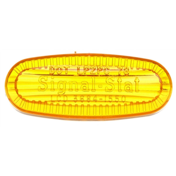 Image of Signal-Stat, Rectangular, Yellow, Polycarbonate, Replacement Lens, Snap-Fit from Signal-Stat. Part number: TLT-SS9059A-S