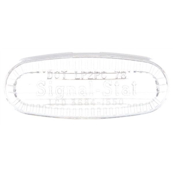 Image of Signal-Stat, Rectangular, Clear, Polycarbonate, Replacement Lens, Snap-Fit from Signal-Stat. Part number: TLT-SS9059W-S