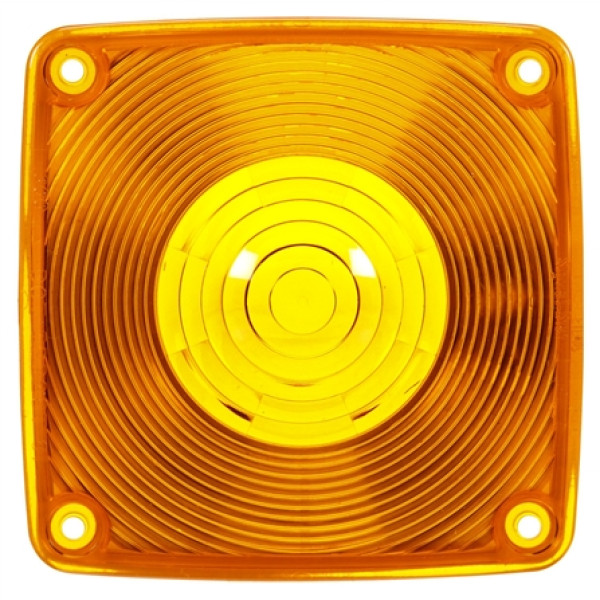 Image of Signal-Stat, Square, Yellow, Acrylic, Replacement Lens, 4 Screw from Signal-Stat. Part number: TLT-SS9063A-S