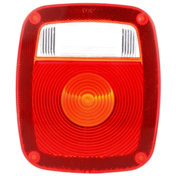 Image of Signal-Stat, Rectangular, Red, Polycarbonate, Replacement Lens, Snap-Fit from Signal-Stat. Part number: TLT-SS9072-S