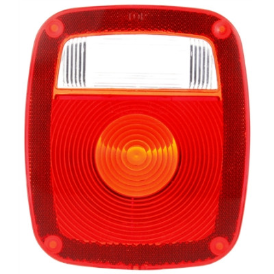 Image of Signal-Stat, Rectangular, Red, Polycarbonate, Replacement Lens, Snap-Fit from Signal-Stat. Part number: TLT-SS9072-S