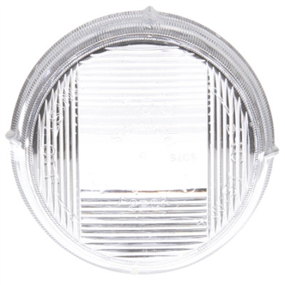 Image of Signal-Stat, Circular, Clear, Polycarbonate, Replacement Lens, Snap-Fit from Signal-Stat. Part number: TLT-SS9076W-S