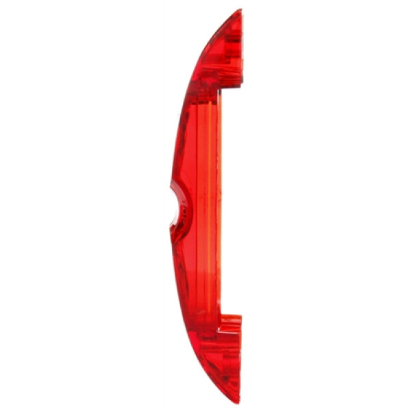 Image of Signal-Stat, Oval, Red, Polycarbonate, Replacement Lens, 2 Screw from Signal-Stat. Part number: TLT-SS9077-S