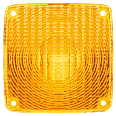 Image of Signal-Stat, Square, Yellow, Polycarbonate, Replacement Lens, 4 Screw from Signal-Stat. Part number: TLT-SS9079A-S