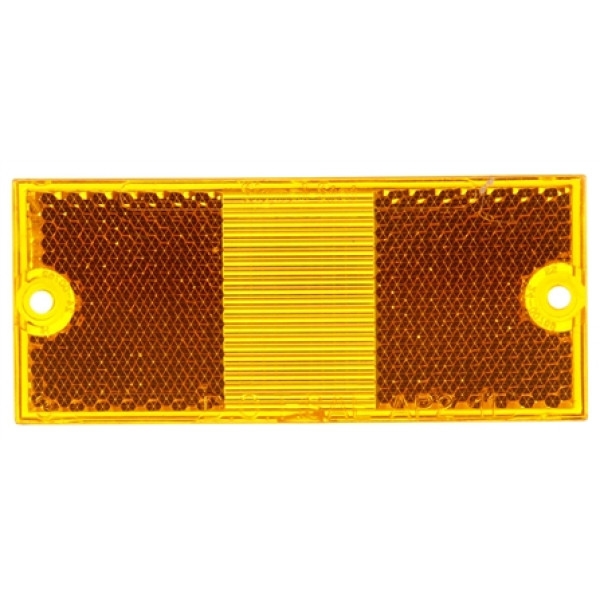 Image of Signal-Stat, Rectangular, Yellow, Acrylic, Replacement Lens, 2 Screw from Signal-Stat. Part number: TLT-SS9080A-S