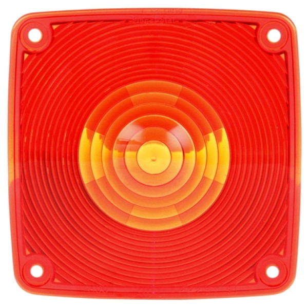 Image of Signal-Stat, Square, Red, Polycarbonate, Replacement Lens, 4 Screw from Signal-Stat. Part number: TLT-SS9083-S