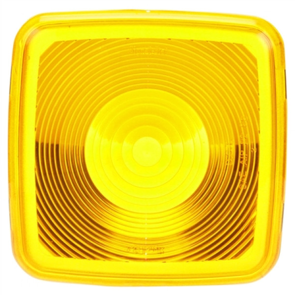 Image of Signal-Stat, Square, Yellow, Polycarbonate, Replacement Lens, Snap-Fit from Signal-Stat. Part number: TLT-SS9084A-S