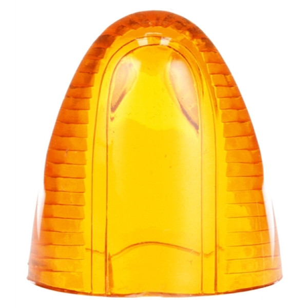 Image of Signal-Stat, Oval, Yellow, Acrylic, Replacement Lens, 1 Screw from Signal-Stat. Part number: TLT-SS9087A-S