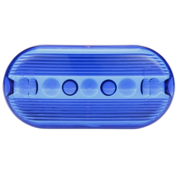 Image of Signal-Stat, Oval, Blue, Acrylic, Replacement Lens, Snap-Fit from Signal-Stat. Part number: TLT-SS9093B-S