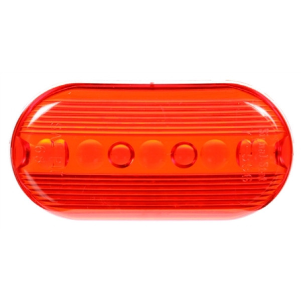 Image of Signal-Stat, Oval, Red, Acrylic, Replacement Lens, Snap-Fit, Bulk from Signal-Stat. Part number: TLT-SS9093-3