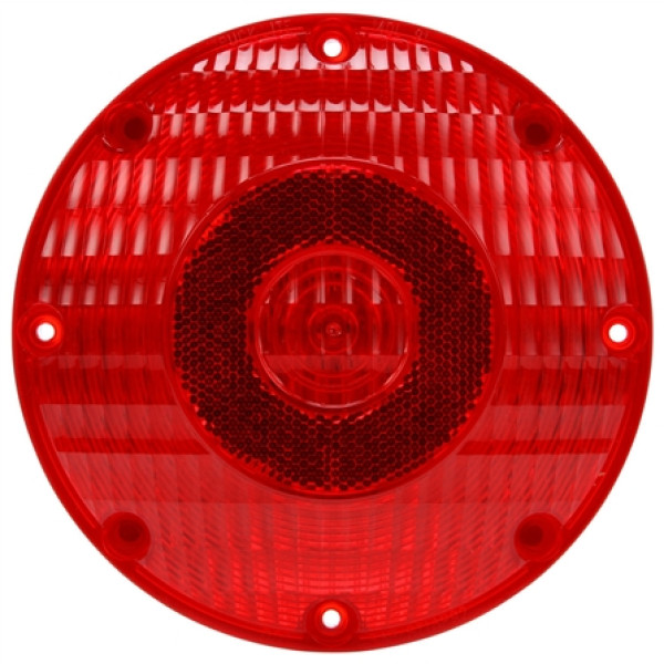 Image of 91 Series, Incan., Red, Round, 1 Bulb, S/T/T, 4 Screw, PL-3, 12V from Trucklite. Part number: TLT-91202R4