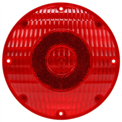 Image of 91 Series, Incan., Red, Round, 1 Bulb, S/T/T, 4 Screw, PL-3, 12V from Trucklite. Part number: TLT-91202R4