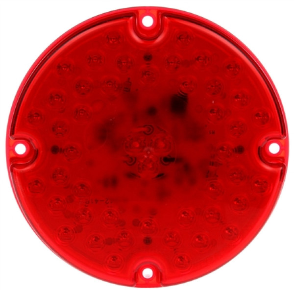 Image of 91 Series, LED, Red, Round, 47 Diode, S/T/T, 4 Screw, Hardwired, Stripped, 12V from Trucklite. Part number: TLT-91244R4