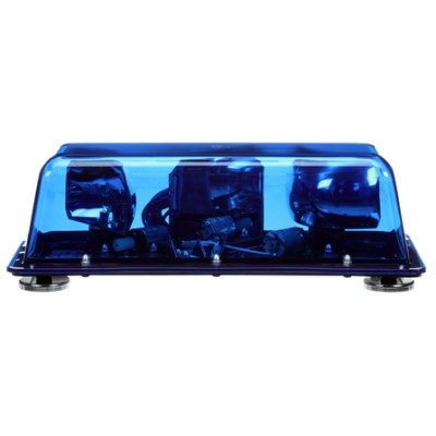 Image of Halogen, Blue, Rectangular, 2 Bulb, Mini Light Bar, Magnetic Mount, 12V from Trucklite. Part number: TLT-92525B4