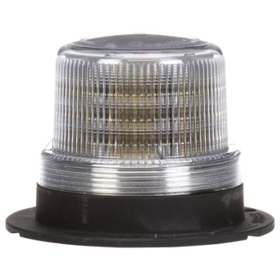 Image of LED, Low Profile Beacon, Clear, Permanent/Pipe Mount, 12V from Trucklite. Part number: TLT-92564C4