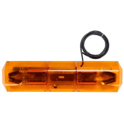 Image of LED, Yellow, Rectangular, 4 Bulb, Light Bar, Permanent Mount, 12V from Trucklite. Part number: TLT-92590Y4