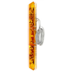 Image of Halogen, Yellow, Rectangular, 4 Bulb, Light Bar, Permanent Mount, 12V from Trucklite. Part number: TLT-92677Y4