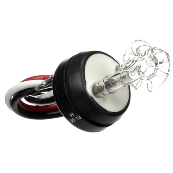 Image of Strobe Tube, Strobe, 1 Bulb, Round Clear, Black Flange, 12-24V from Trucklite. Part number: TLT-92846-4