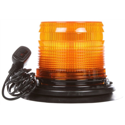 Image of LED, Low Profile Beacon, Yellow, Magnetic Mount, 12-24V from Trucklite. Part number: TLT-92863Y4