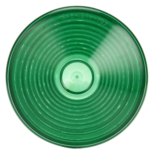 Image of Signal-Stat, Circular, Green, Acrylic, Replacement Lens, Snap-Fit from Signal-Stat. Part number: TLT-SS9341G-S