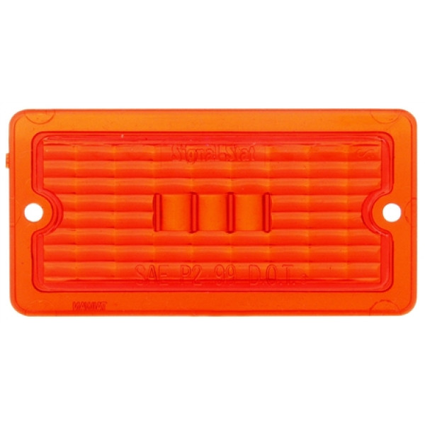 Image of Signal-Stat, Rectangular, Red, Acrylic, Replacement Lens, 2 Screw from Signal-Stat. Part number: TLT-SS9371-S