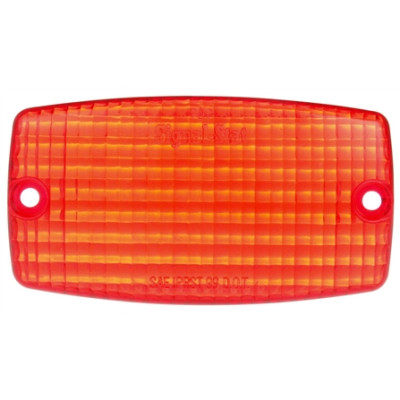 Image of Signal-Stat, Rectangular, Red, Polycarbonate, Replacement Lens, 2 Screw from Signal-Stat. Part number: TLT-SS9372-S