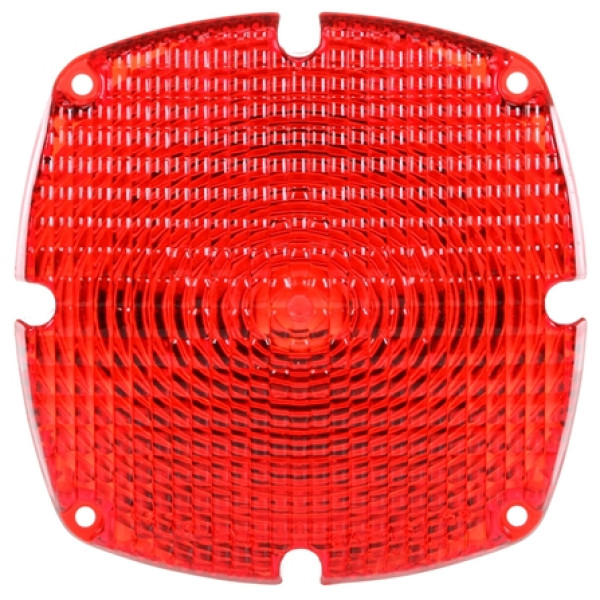 Image of Signal-Stat, Square, Red, Acrylic, Replacement Lens, 4 Screw from Signal-Stat. Part number: TLT-SS9382-S