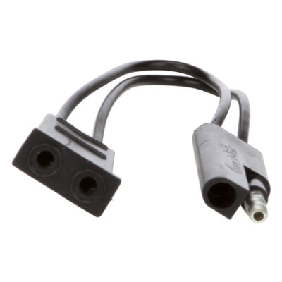 Image of M/C /Interior Utility and Dome Light Plug, 19 Series Male Pin Plug, Male and Female .180 Bullet Terminal, 7 in. from Trucklite. Part number: TLT-94821-4