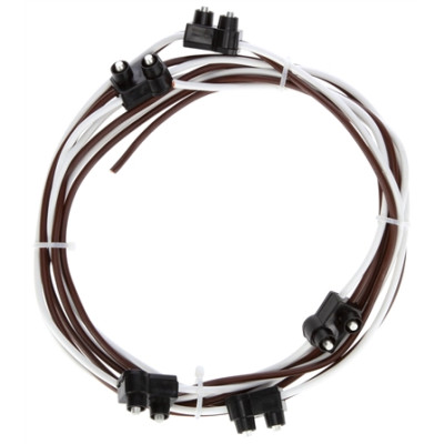 Image of 5 Plug, M/C String, 88 in., 10 in. Centers, PL-10, Stripped End from Trucklite. Part number: TLT-95450-4
