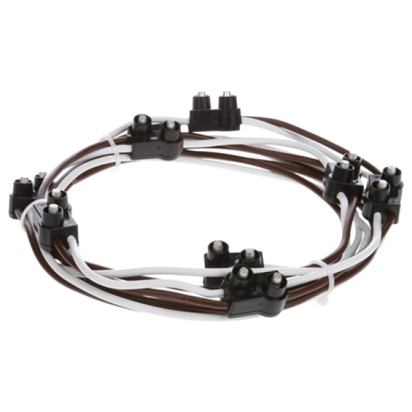 Image of 8 Plug, M/C String, 76 in., 4 in. Centers, PL-10, Stripped End, from Trucklite. Part number: TLT-95456-4