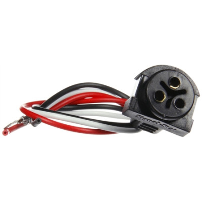 Image of S/T/T Plug, Male Pin Plug, Stripped End/Ring Terminal, 9.5 in. from Trucklite. Part number: TLT-96107-4