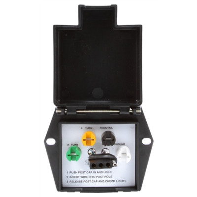 Image of Quick Connect, 1 Port, 5 Terminal, Junction Box, Surface Mount from Trucklite. Part number: TLT-96512-4