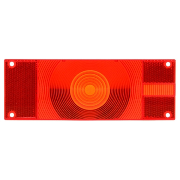 Image of Signal-Stat, Rectangular, Red, Acrylic, Replacement Lens, 4 Screw from Signal-Stat. Part number: TLT-SS9676-S