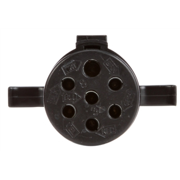 Image of 7 Conductor, Female 7 Pole, Trailer Connector Plug, Nylon from Trucklite. Part number: TLT-97158-4