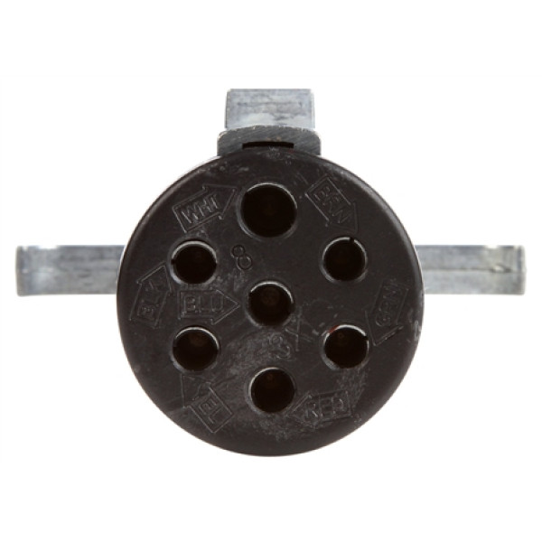 Image of 7 Conductor, Female 7 Pole, Trailer Connector Plug, Metal from Trucklite. Part number: TLT-97159-4