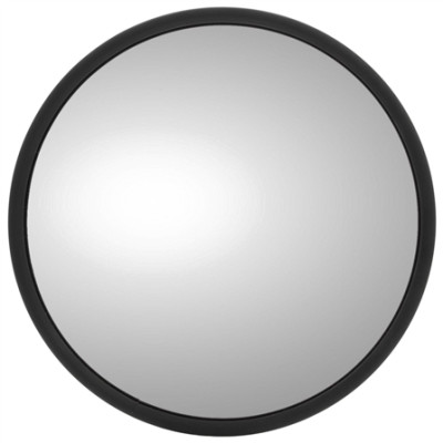 Image of 8.5 in., Heated Silver Steel Convex Mirror, Round from Trucklite. Part number: TLT-97614-4