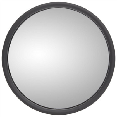 Image of 6 in., Black Stainless Steel Convex Mirror, Round from Trucklite. Part number: TLT-97622-4