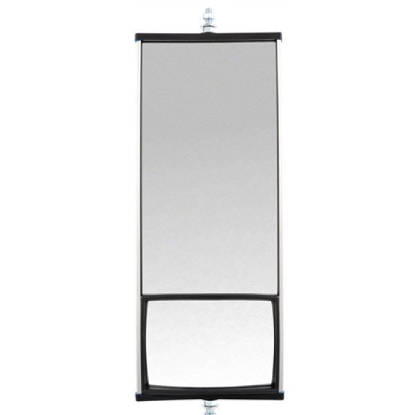 Image of Wide Angle, 6 x 16 in., West Coast Mirror, Silver Aluminum from Trucklite. Part number: TLT-97632-4